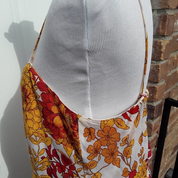 EVA BLUE RUFFLED SPAGHETTI STRAP DRESS 12 - Picture 5 of 8